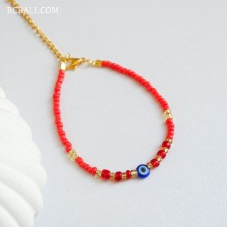 New Design Evil Eye Crystal Beads Bracelet Premium Handmade